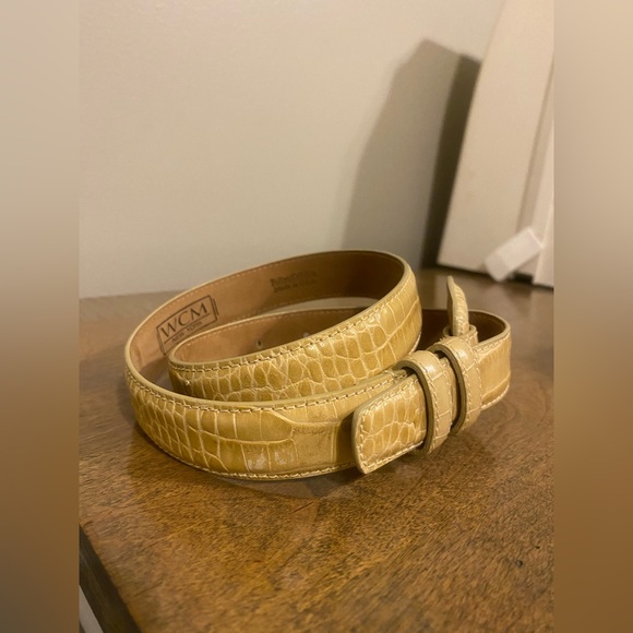 WCM New York Leather Snakeskin Belt - Picture 4 of 17